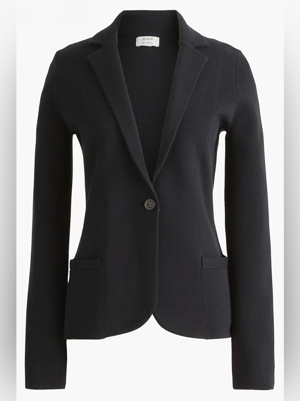 J.Crew Factory Schoolboy Sweater Blazer, XS, Black